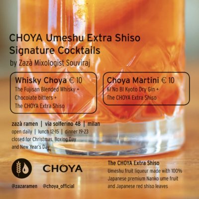 Choya Umeshu Signature Cocktails