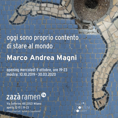 Zazà Ramen presenta: Marco Andrea Magni